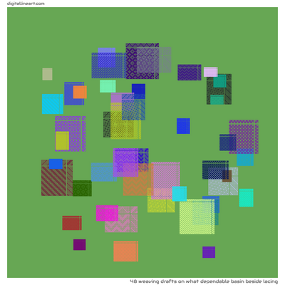 What Dependable Basin beside Lacing — 48 weaving drafts