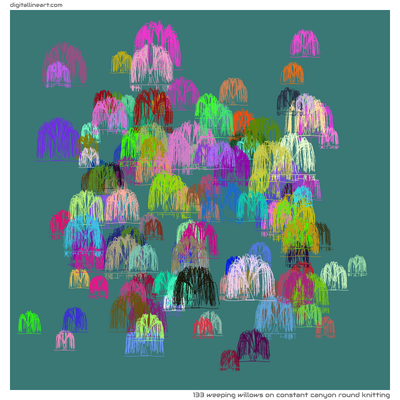 Constant Canyon round Knitting — 133 weeping willows