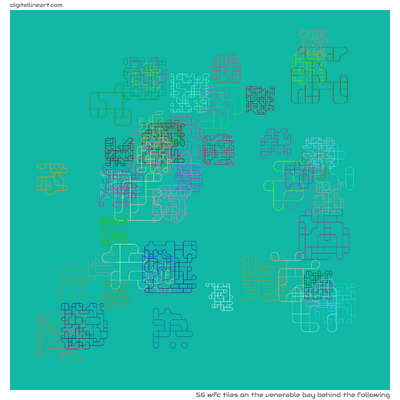 The Venerable Bay behind the Following — 56 WFC tiles