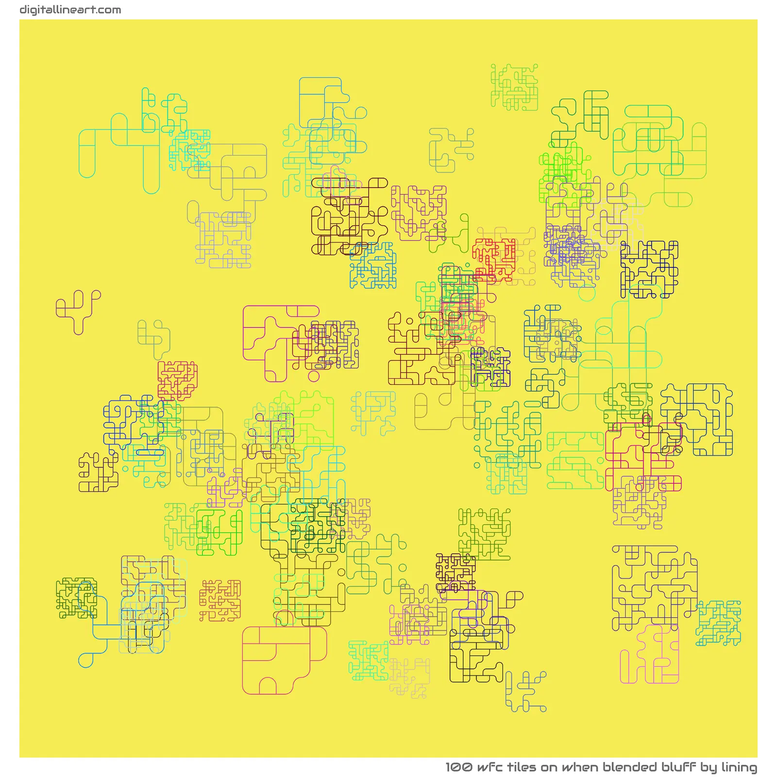 When Blended Bluff by Lining — 100 WFC tiles