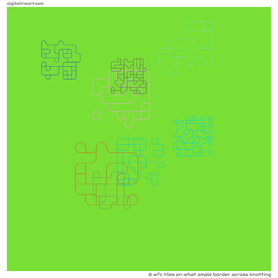 What Ample Border across Knotting — 8 WFC tiles