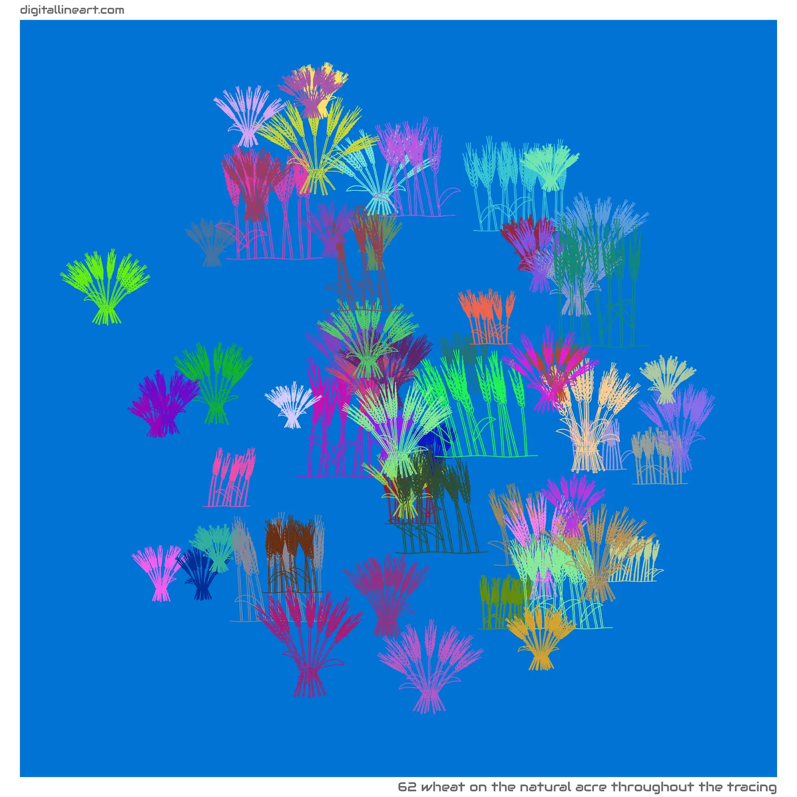 The Natural Acre throughout the Tracing — Wheat, 62 elements