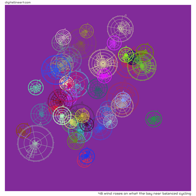 What the Bay near Balanced Cycling — 48 wind roses