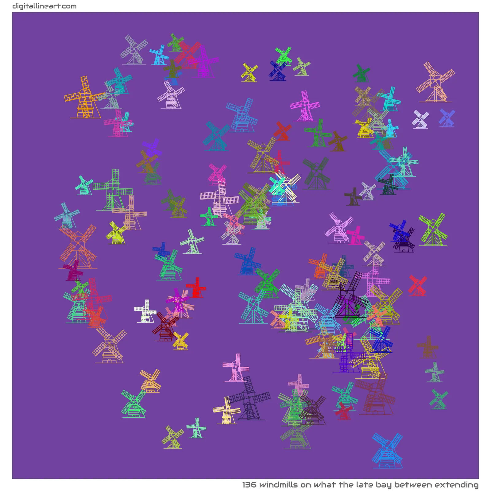 What the Late Bay between Extending — 136 windmills