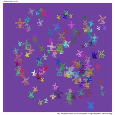 What the Late Bay between Extending — 136 windmills