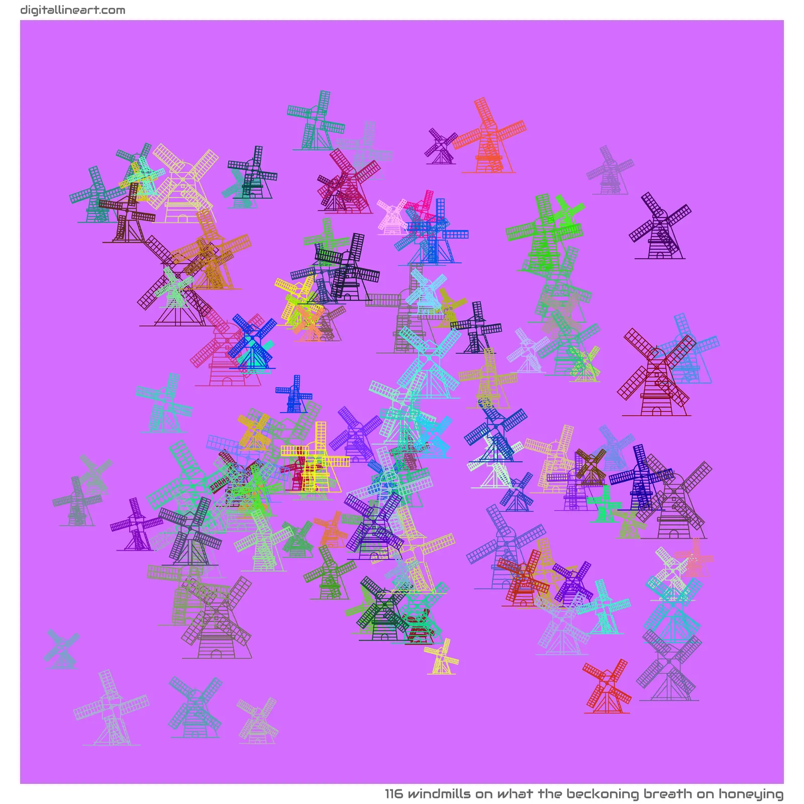 What the Beckoning Breath on Honeying — 116 windmills