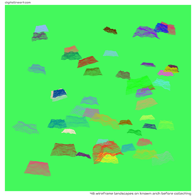 Known Arch before Collecting — 48 wireframe landscapes
