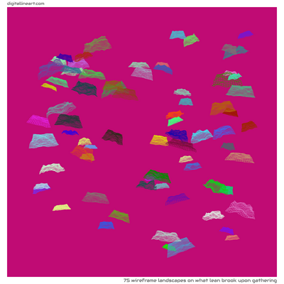What Lean Brook upon Gathering — 75 wireframe landscapes
