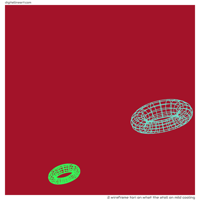 What the Atoll on Mild Cooling — Wireframe Tori, 2 elements