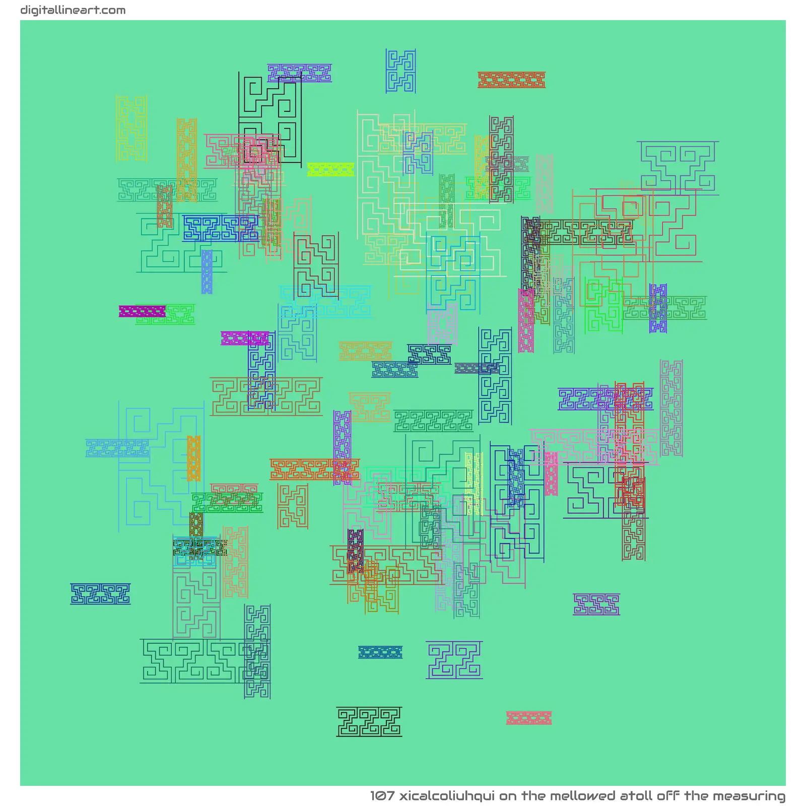 The Mellowed Atoll off the Measuring — Xicalcoliuhqui, 107 elements