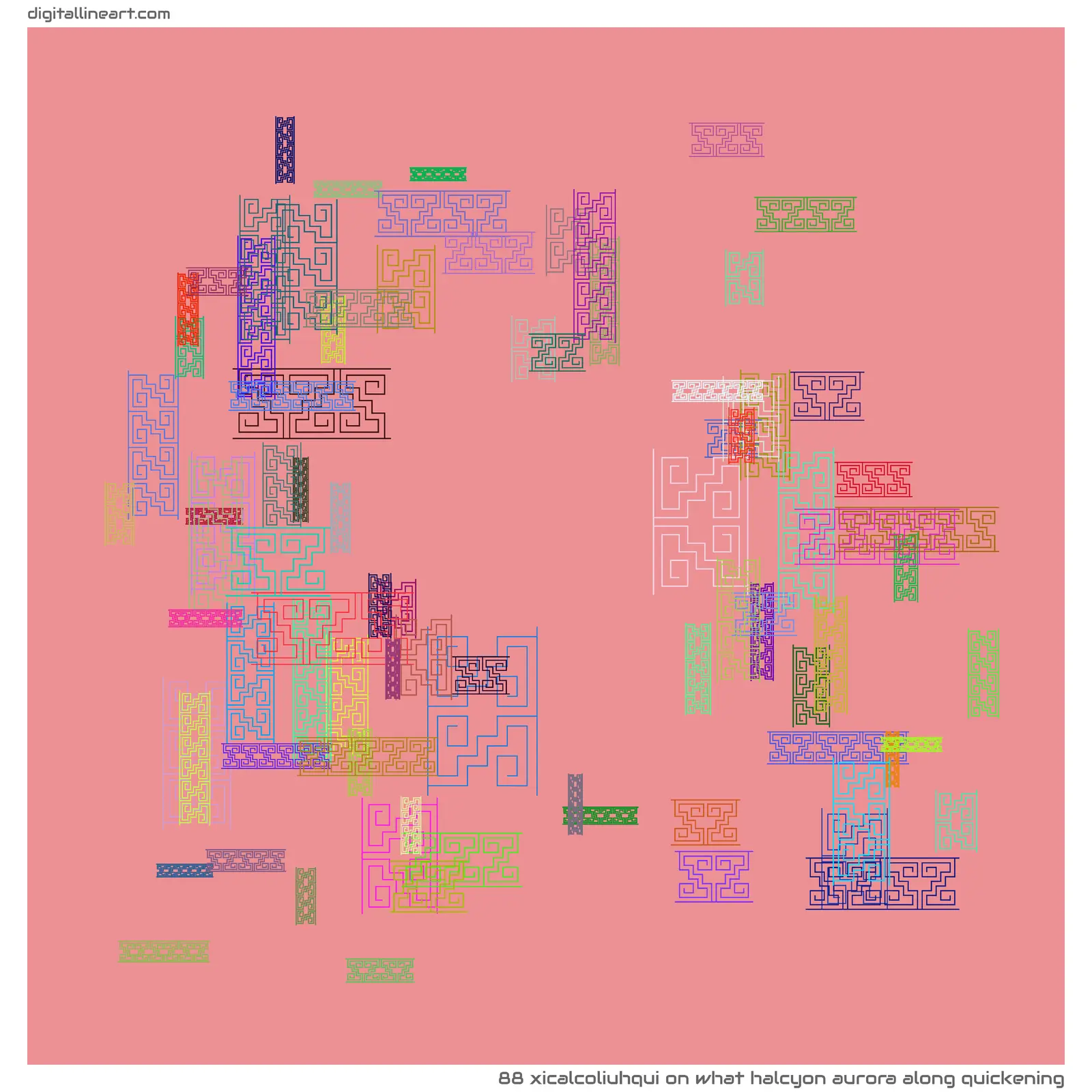 What Halcyon Aurora along Quickening — Xicalcoliuhqui, 88 elements