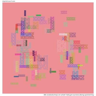 What Halcyon Aurora along Quickening — Xicalcoliuhqui, 88 elements