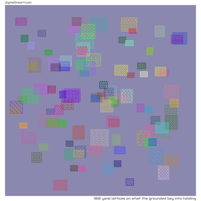 What the Grounded Bay into Holding — 100 yarai lattices