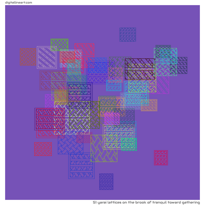 The Brook of Tranquil toward Gathering — 51 yarai lattices