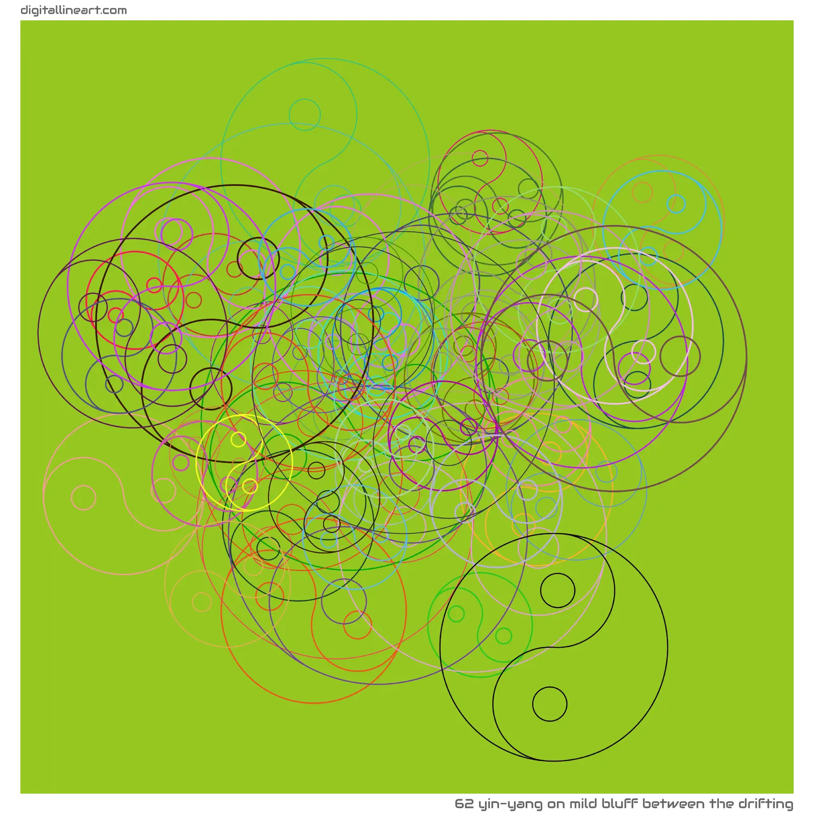 Mild Bluff between the Drifting — Yin-Yang, 62 elements