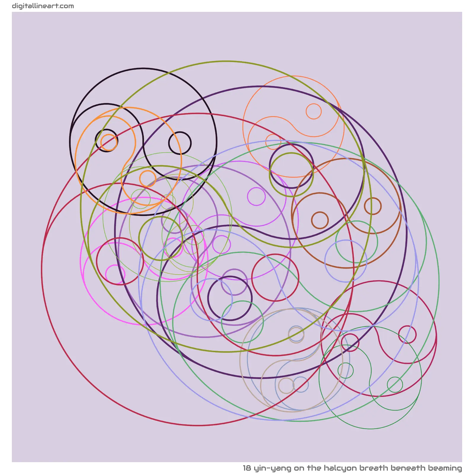 The Halcyon Breath beneath Beaming — Yin-Yang, 18 elements