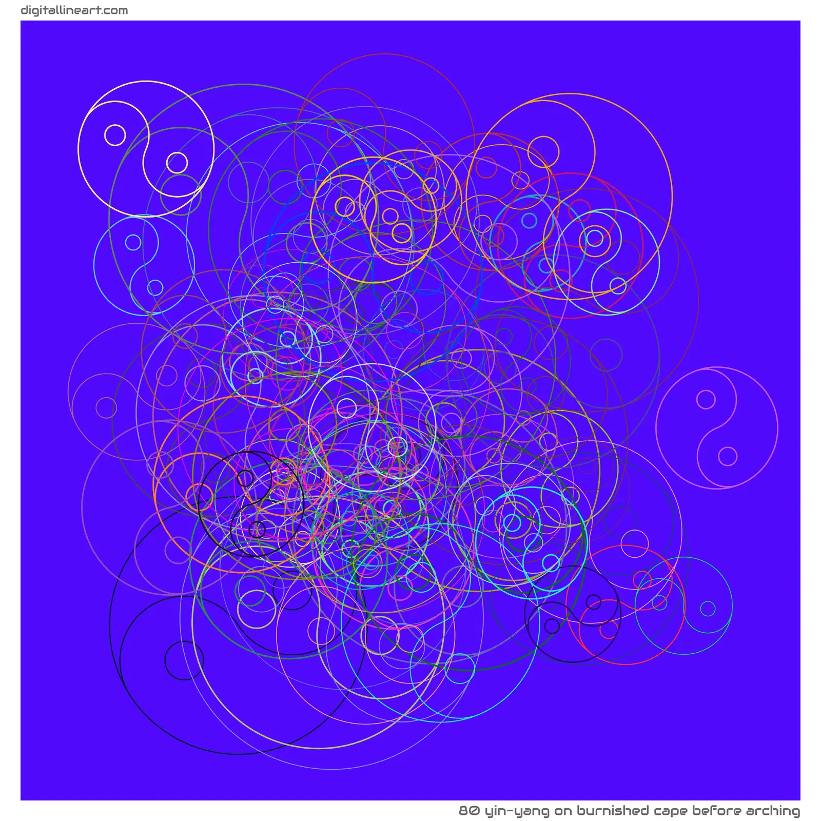 Burnished Cape before Arching — Yin-Yang, 80 elements