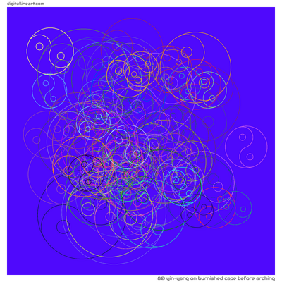 Burnished Cape before Arching — Yin-Yang, 80 elements