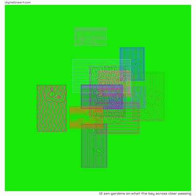 What the Bay across Clear Passing — 12 zen gardens
