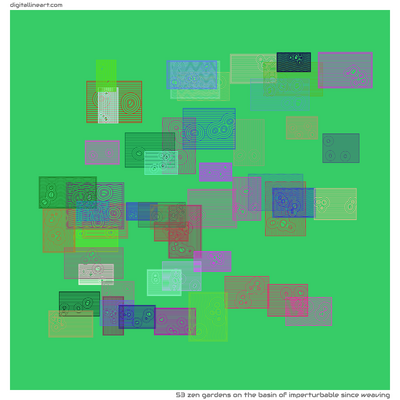 The Basin of Imperturbable Since Weaving — 53 zen gardens