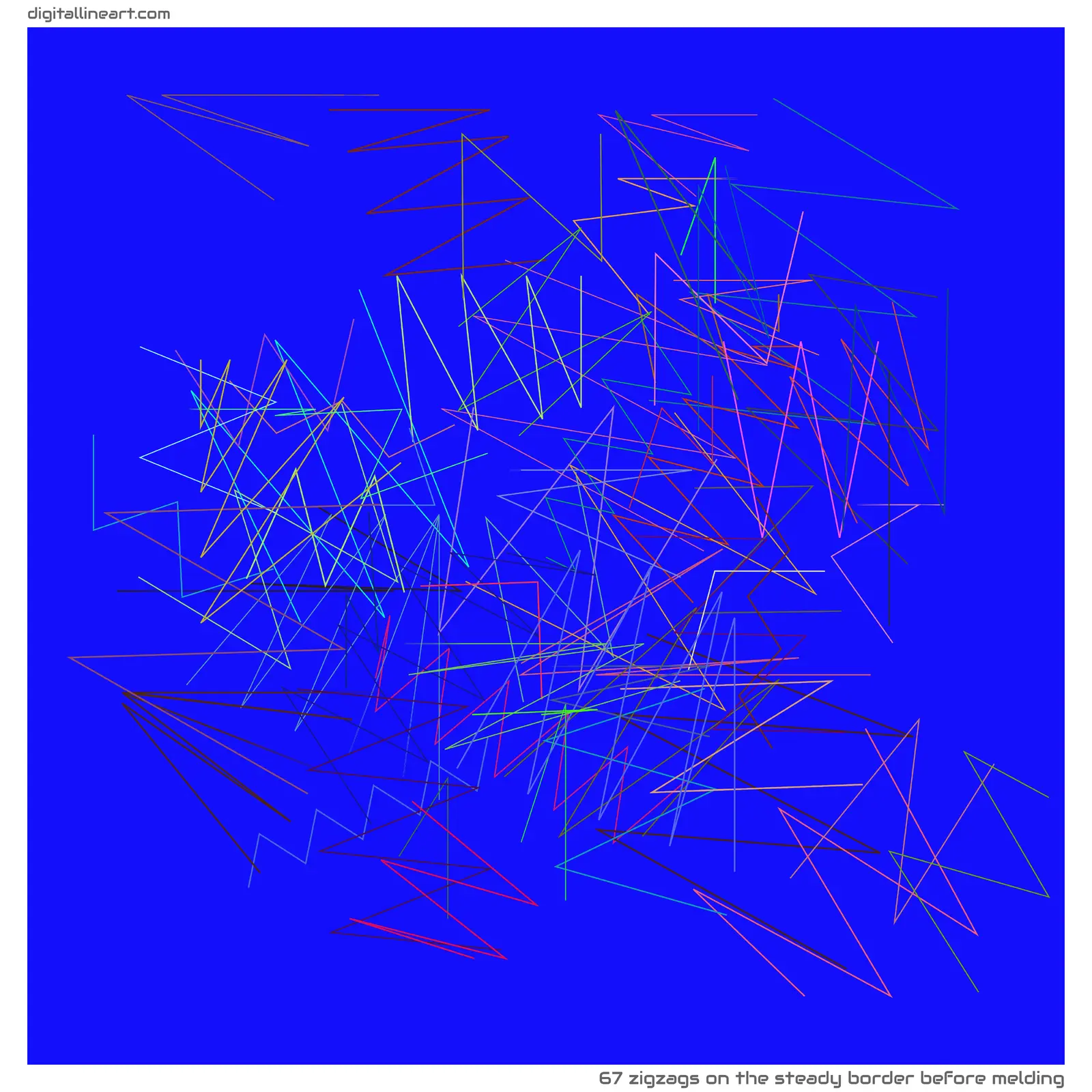 The Steady Border before Melding — 67 zigzags