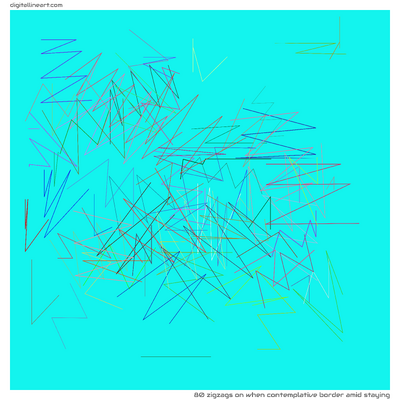 When Contemplative Border amid Staying — 80 zigzags