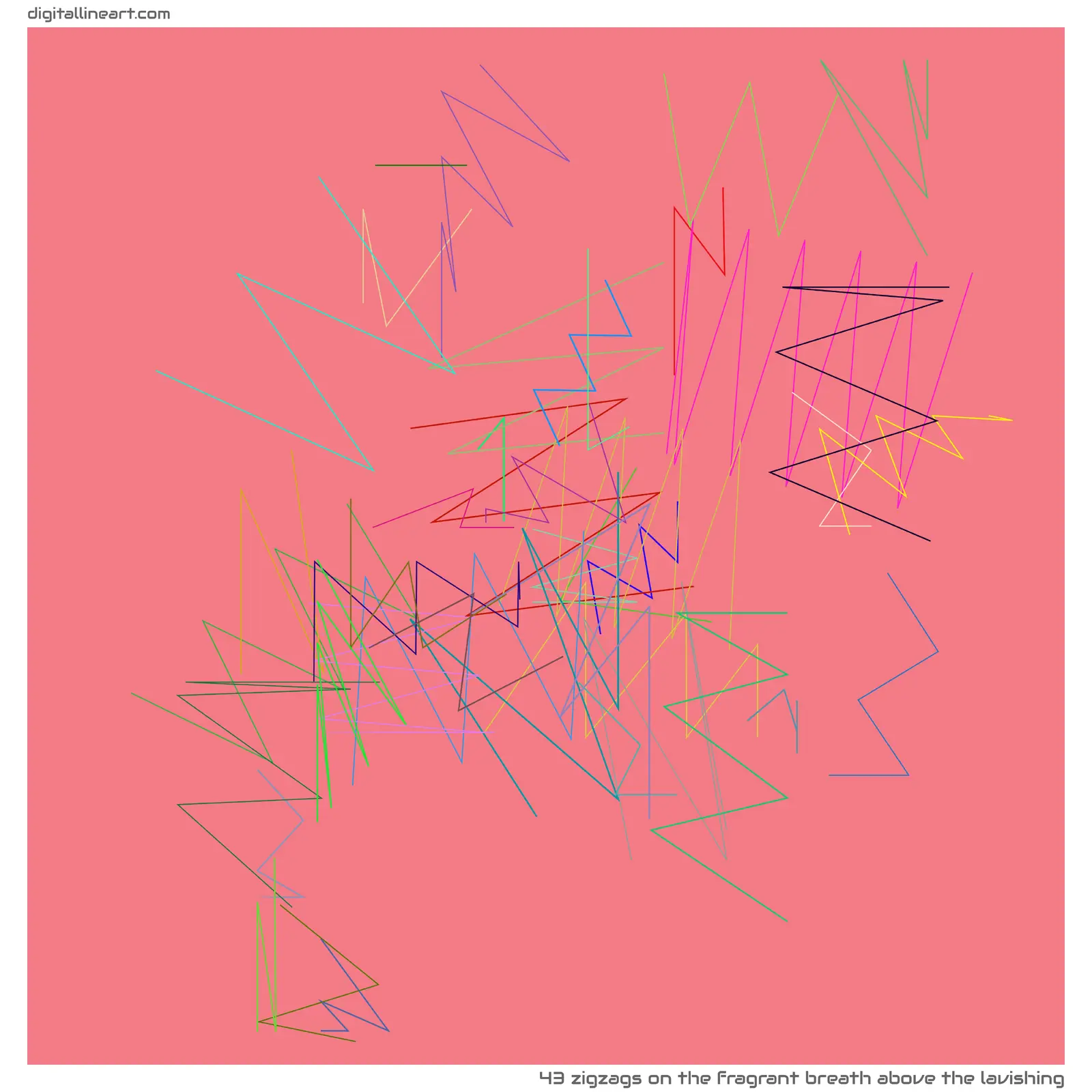 The Fragrant Breath above the Lavishing — 43 zigzags