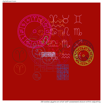 What Self-possessed Alcove within Adjusting — 20 zodiac glyphs