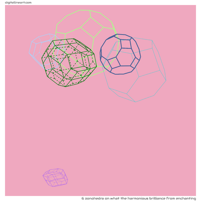 What the Harmonious Brilliance from Enchanting — Zonohedra, 6 elements