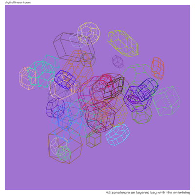 Layered Bay with the Entwining — Zonohedra, 42 elements
