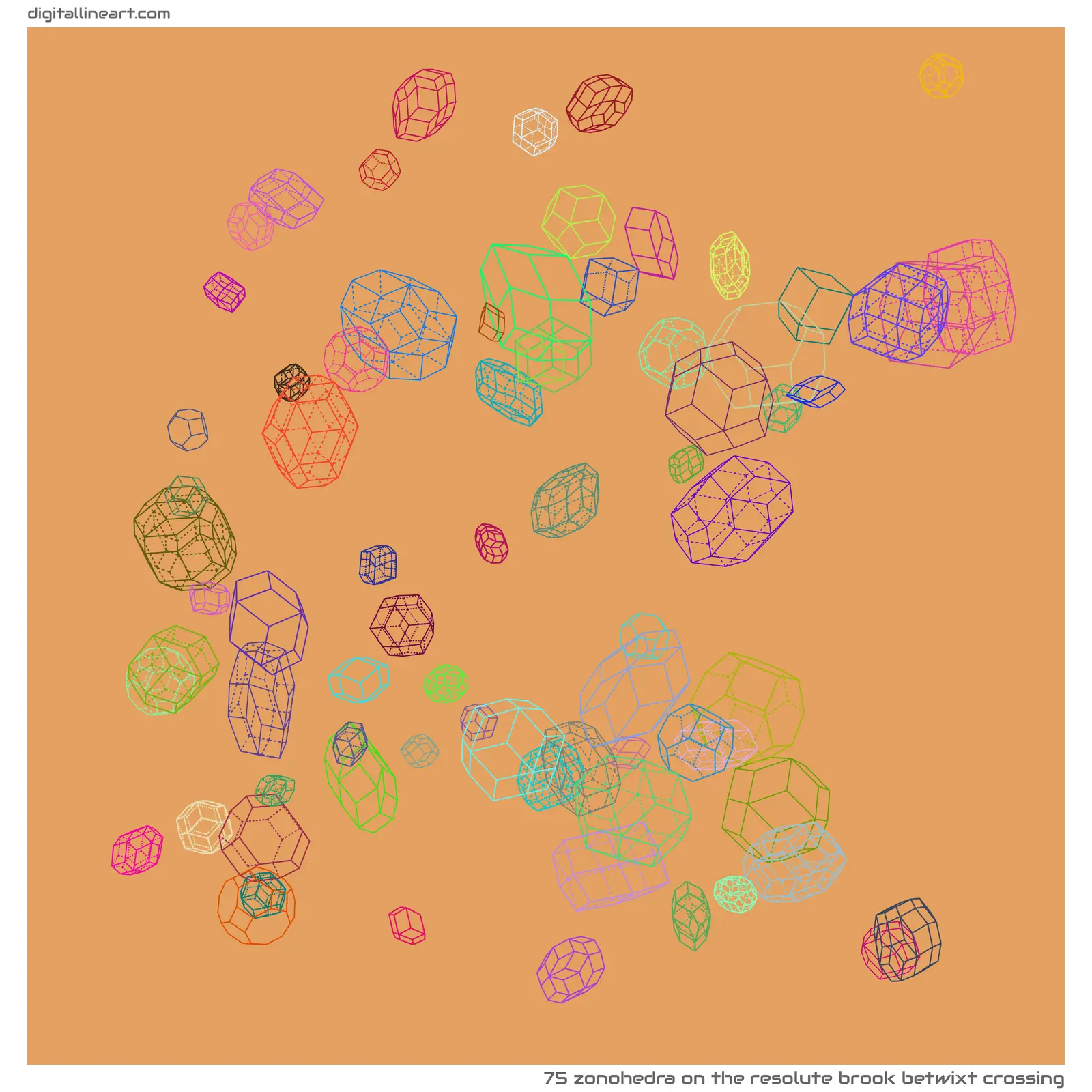 The Resolute Brook betwixt Crossing — Zonohedra, 75 elements