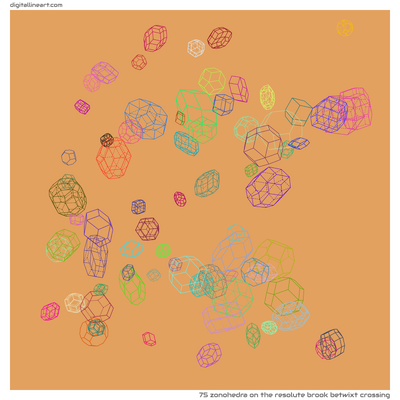 The Resolute Brook betwixt Crossing — Zonohedra, 75 elements