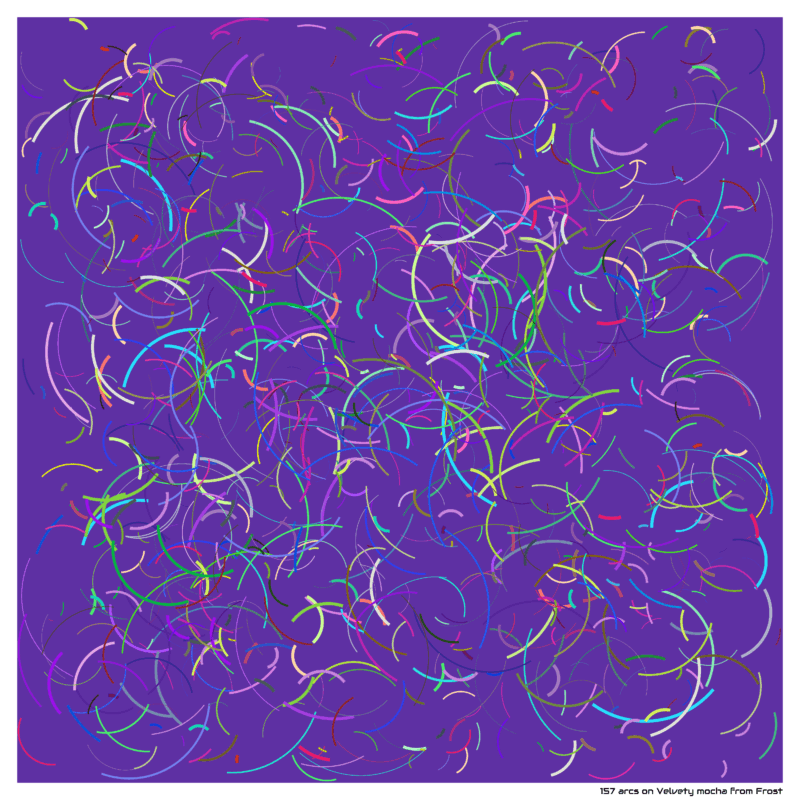 157 arcs on Velvety mocha from Frost
