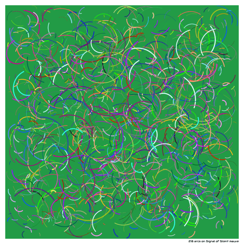 218 arcs on Signal of Silent mauve