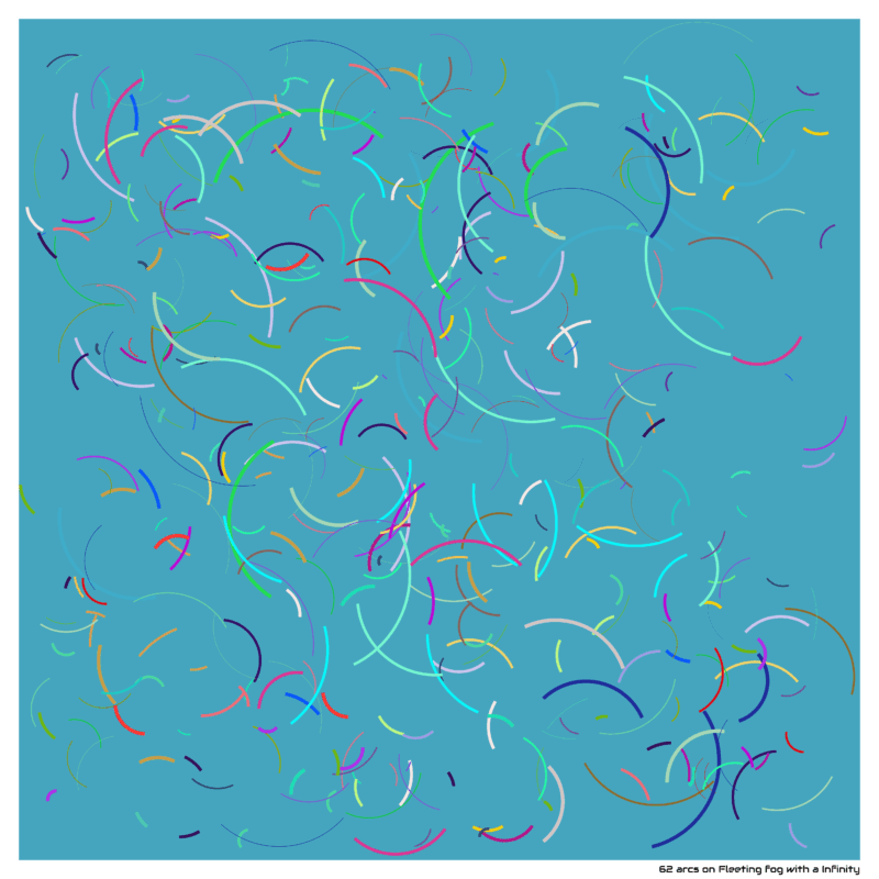62 arcs on Fleeting fog with a Infinity