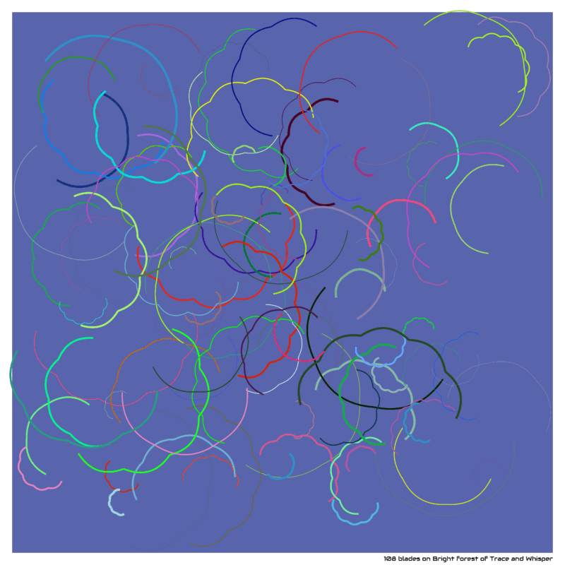 108 blades on Bright forest of Trace and Whisper