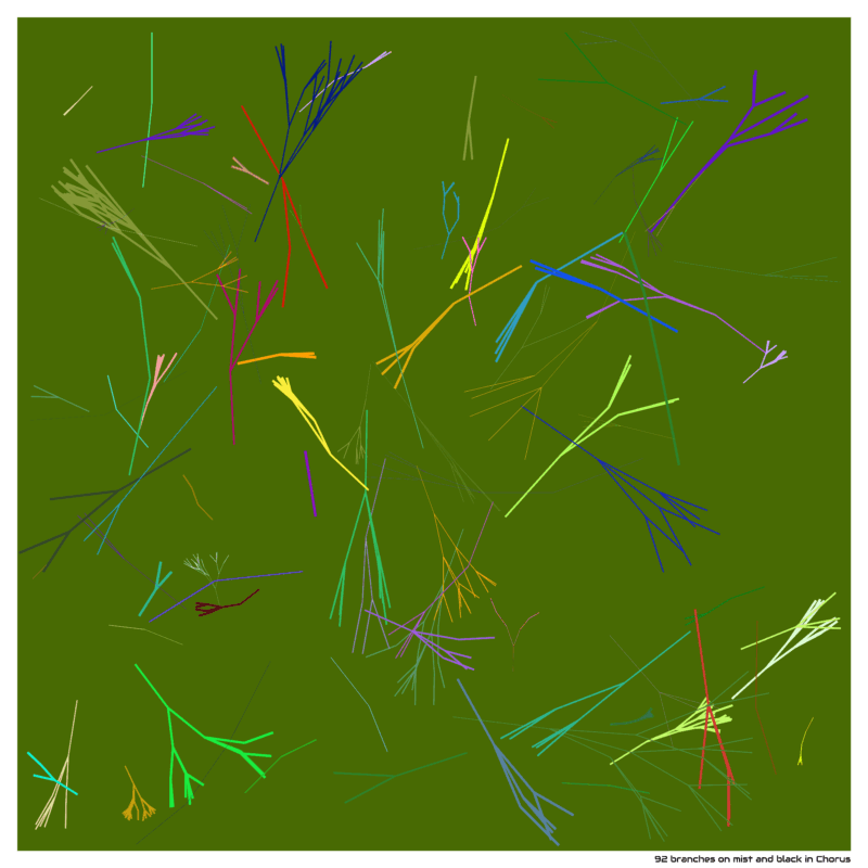 92 branches on mist and black in Chorus