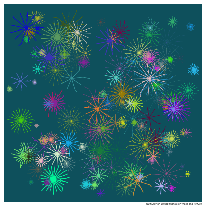 133 burst on Chilled fuchsia of Trace and Return
