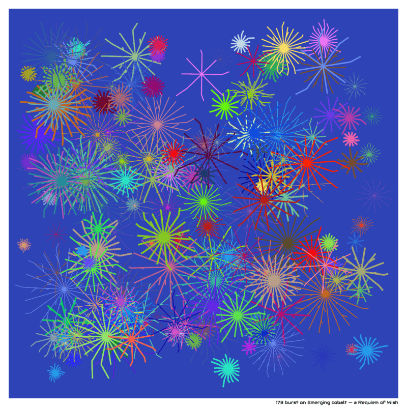 173 burst on Emerging cobalt — a Requiem of Wish