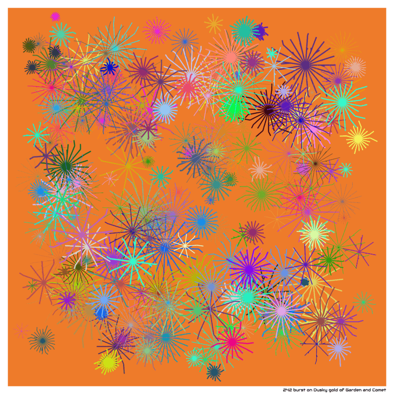 242 burst on Dusky gold of Garden and Comet