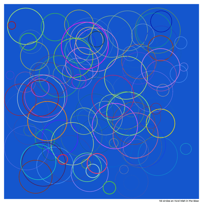 112 circles on Vivid Wish in the Glow