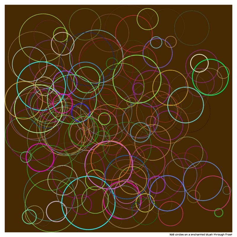 160 circles on a enchanted blush through frost