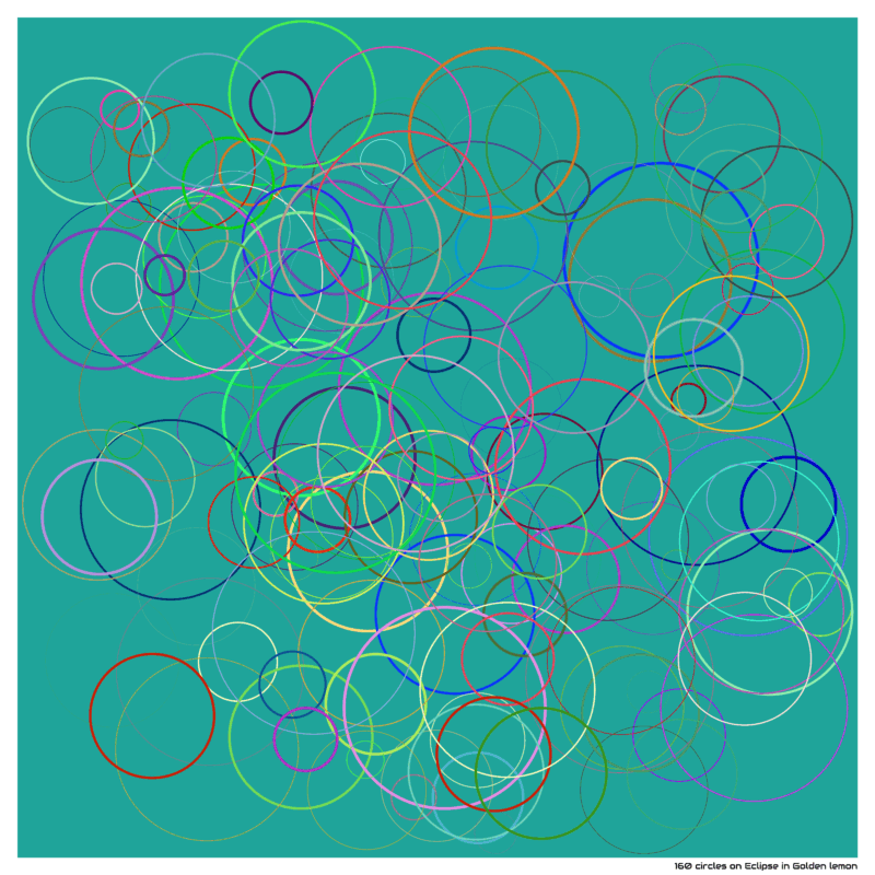160 circles on Eclipse in Golden lemon