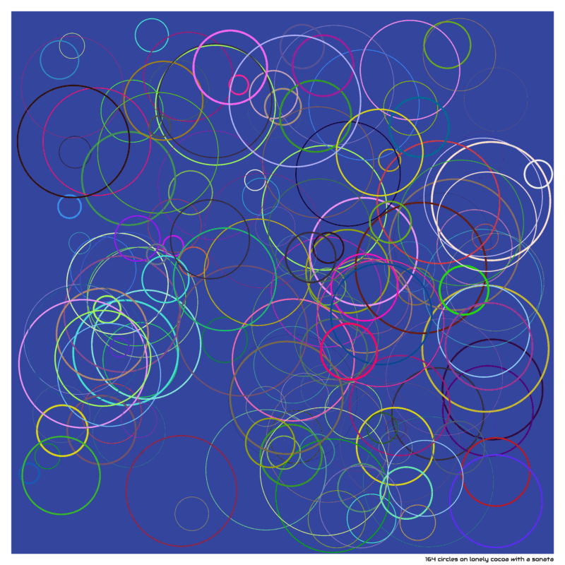 164 circles on lonely cocoa with a sonata