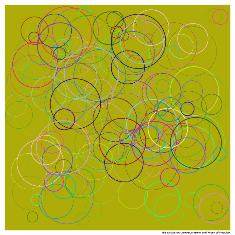 169 circles on Luminous storm and Frost of Requiem