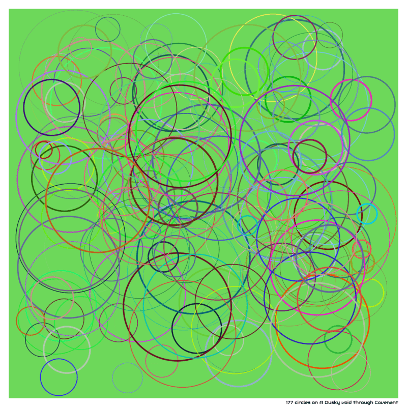 177 circles on A Dusky void through Covenant