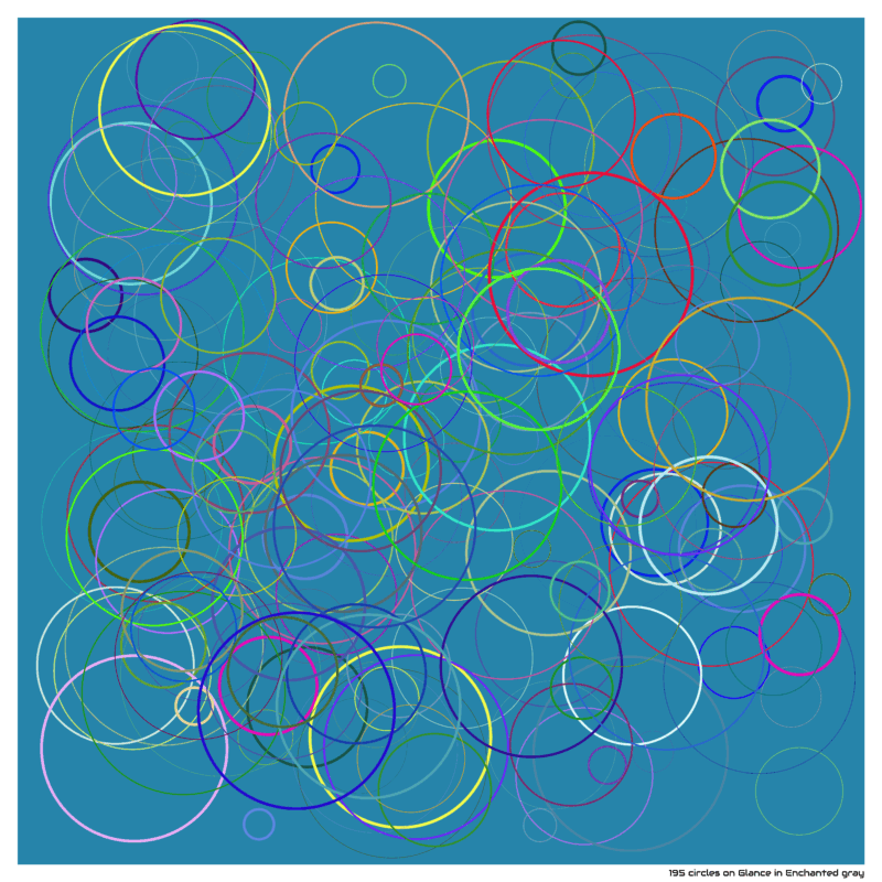 195 circles on Glance in Enchanted gray