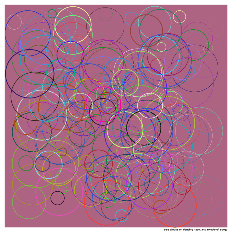 203 circles on dancing hazel and temple of surge