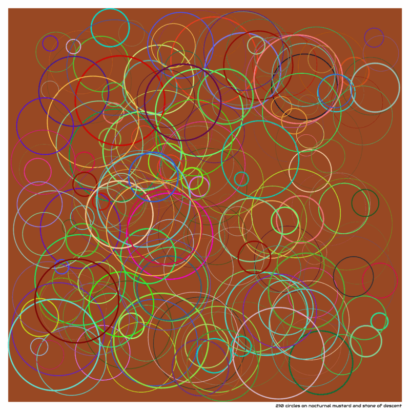 210 circles on nocturnal mustard and stone of descent