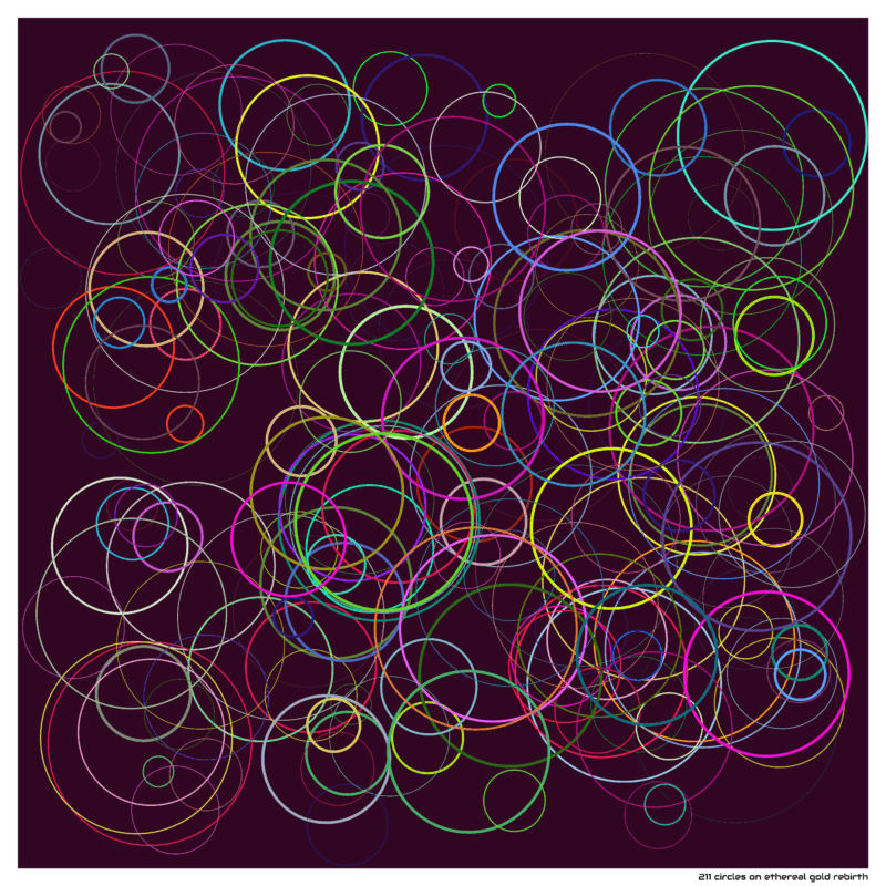 211 circles on ethereal gold rebirth